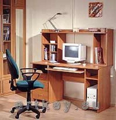 Компьютерный стол Вишня - вид 1 миниатюра